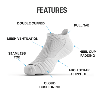 CloudFusion™ Athletic Cushioned Low Socks - A-1 Thread Vault