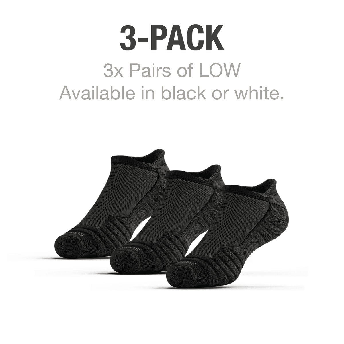 CloudFusion™ Athletic Cushioned Low Socks - A-1 Thread Vault