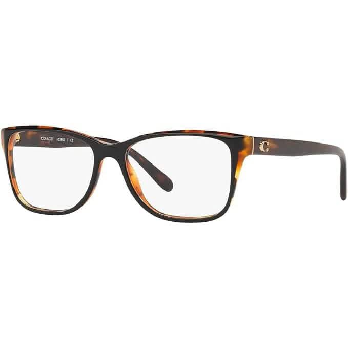 Coach Women's HC6129 Rectangular Prescription Eyewear Frames (Refurbished) - A-1 Thread Vault