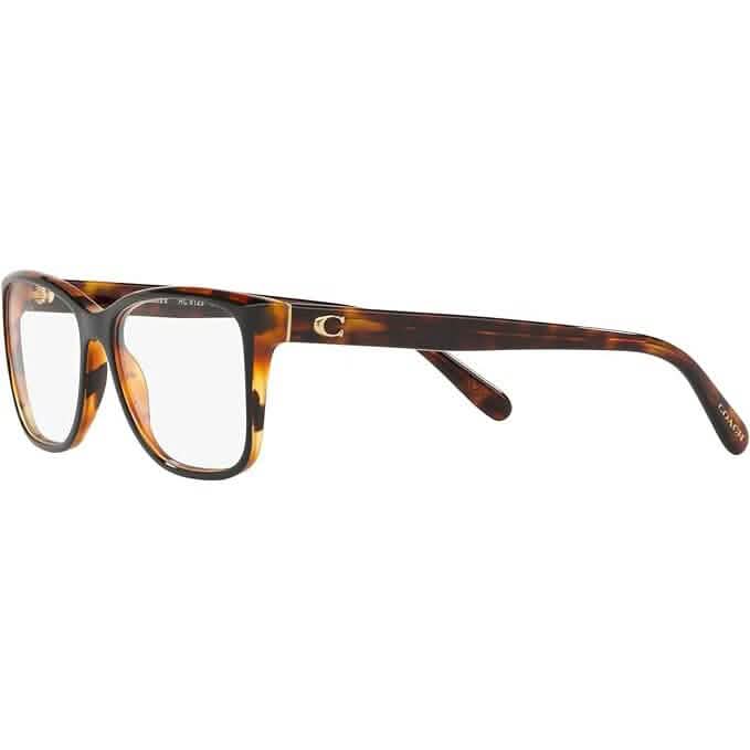 Coach Women's HC6129 Rectangular Prescription Eyewear Frames (Refurbished) - A-1 Thread Vault