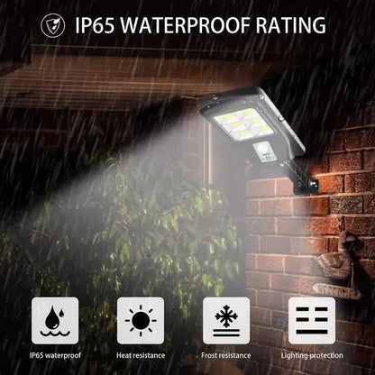 COB Solar Street Lights Remote Control Motion Sensor Security Wall Light with 3 Modes - A-1 Thread Vault