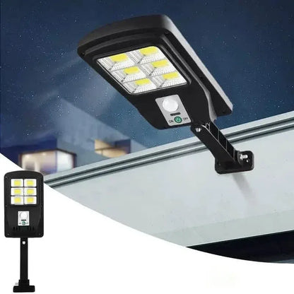 COB Solar Street Lights Remote Control Motion Sensor Security Wall Light with 3 Modes - A-1 Thread Vault