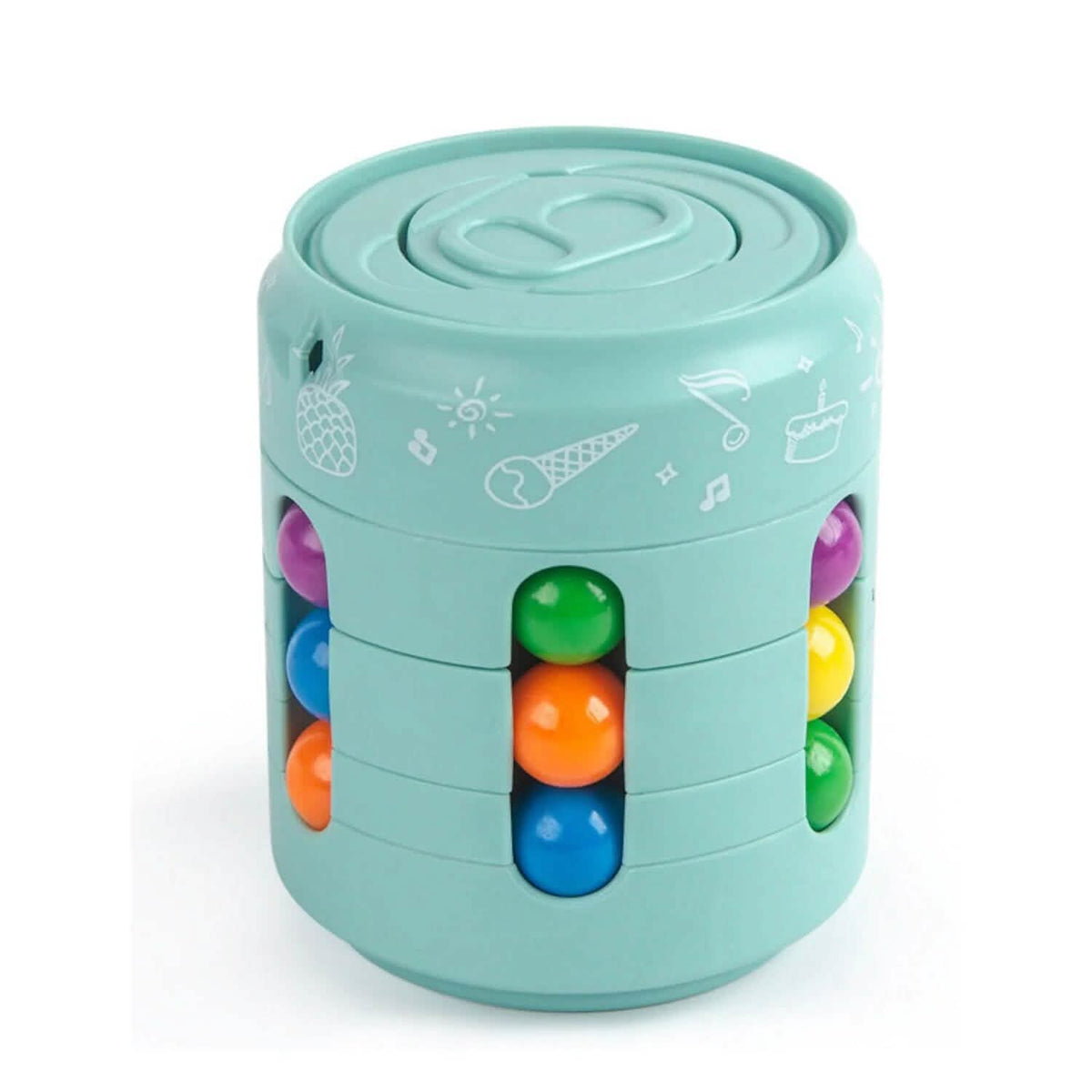 Coke Rubik's Cube Fingertip Rotating Roller Toy - A-1 Thread Vault