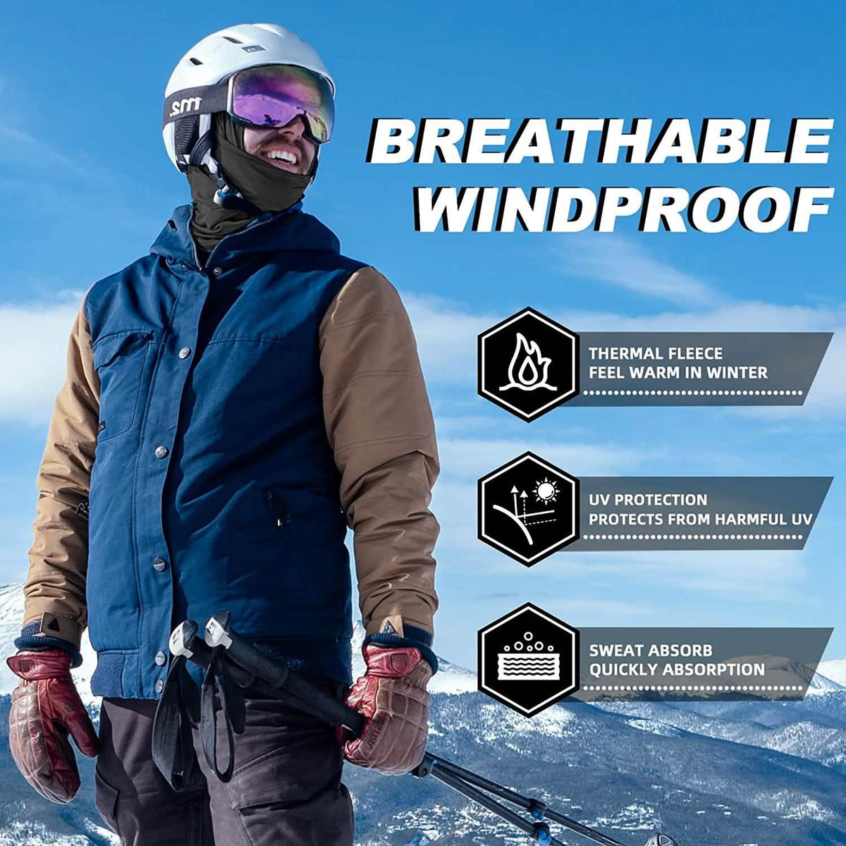 Cold Weather Ski Mask for Men - A-1 Thread Vault