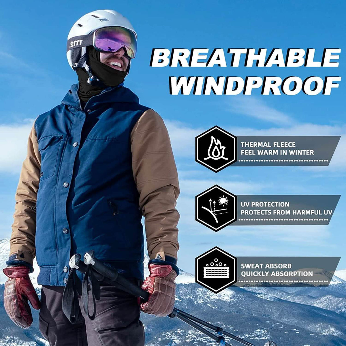 Cold Weather Ski Mask for Men - A-1 Thread Vault