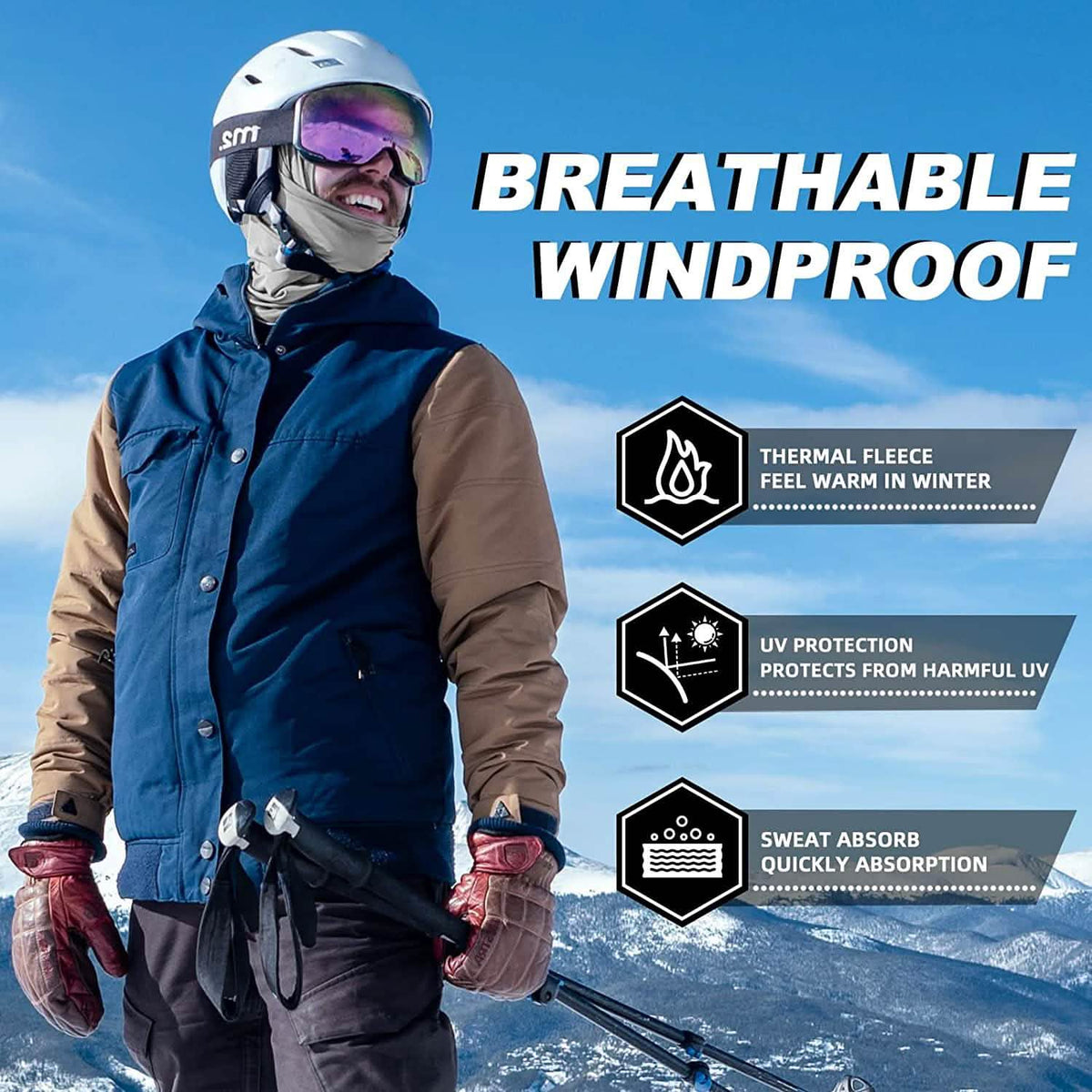 Cold Weather Ski Mask for Men - A-1 Thread Vault