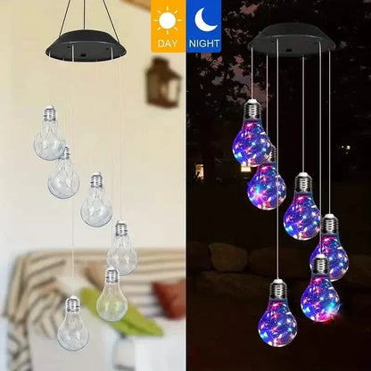 Colorful Lights Solar Wind Chimes for Outside - A-1 Thread Vault