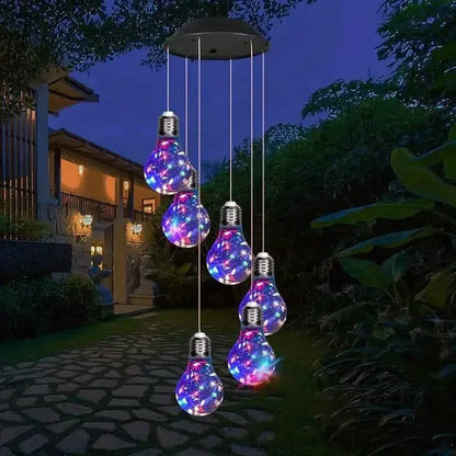 Colorful Lights Solar Wind Chimes for Outside - A-1 Thread Vault