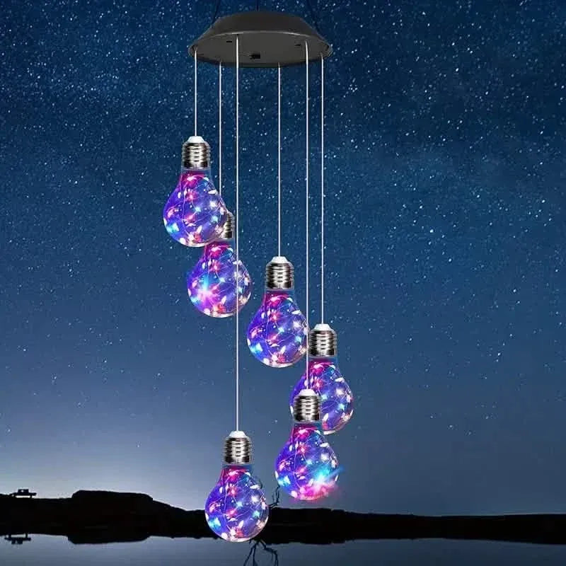 Colorful Lights Solar Wind Chimes for Outside - A-1 Thread Vault