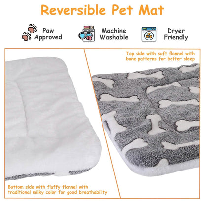 Comfortable Flannel Dog Bed Mat - A-1 Thread Vault