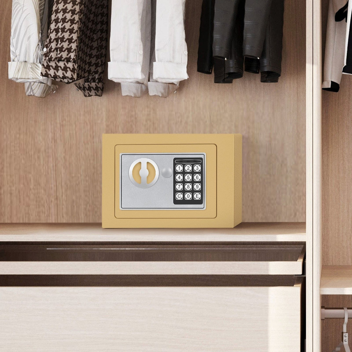 Compact Digital Safe Box – Keypad & Key Access - A-1 Thread Vault