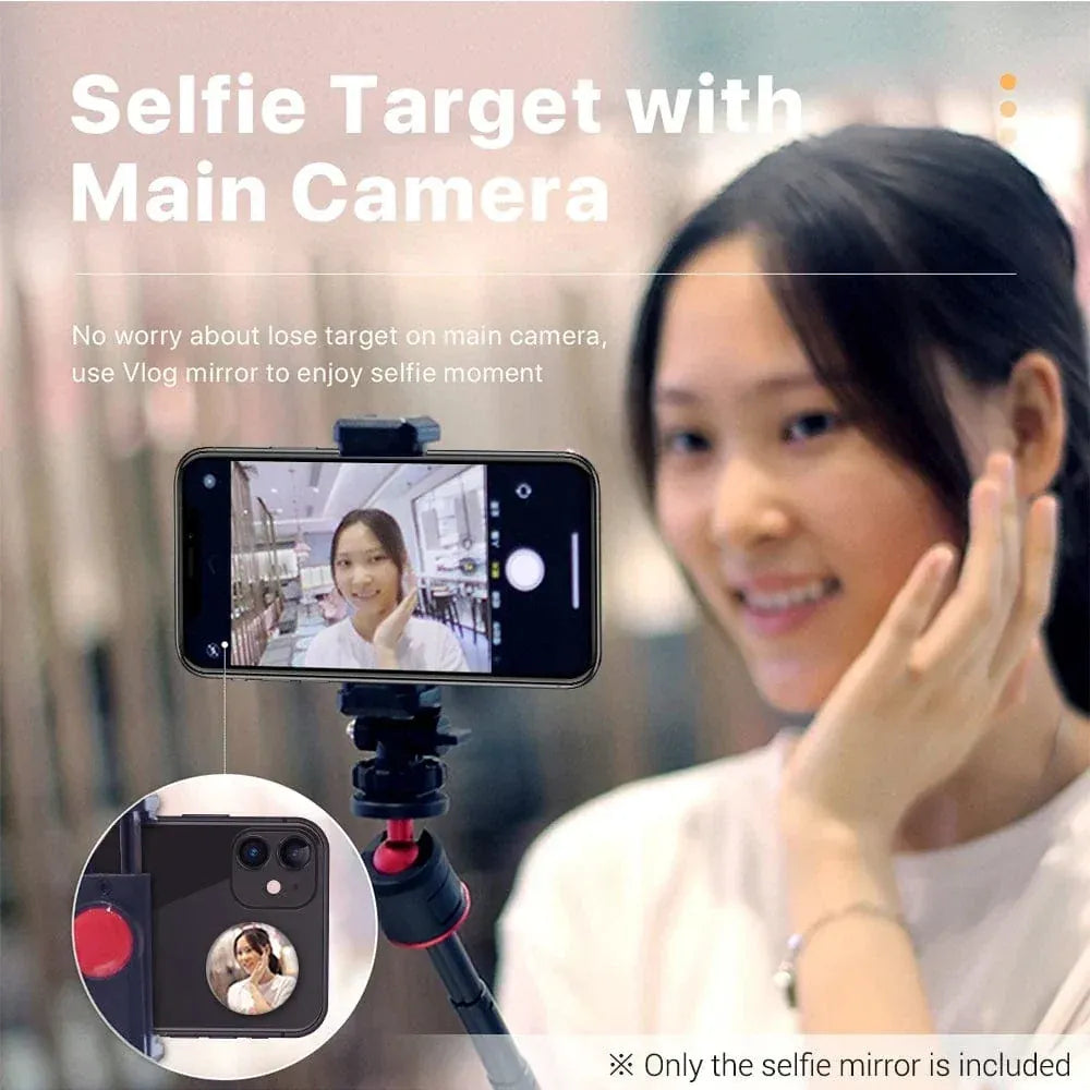 Compact Round Mirror for Smartphone Selfies and Vlogging - A-1 Thread Vault