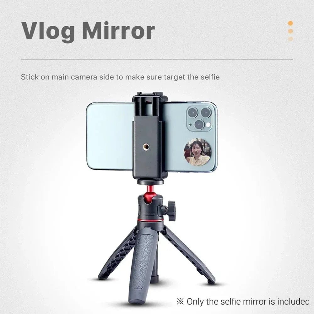 Compact Round Mirror for Smartphone Selfies and Vlogging - A-1 Thread Vault