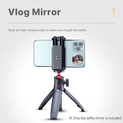 Compact Round Mirror for Smartphone Selfies and Vlogging - A-1 Thread Vault
