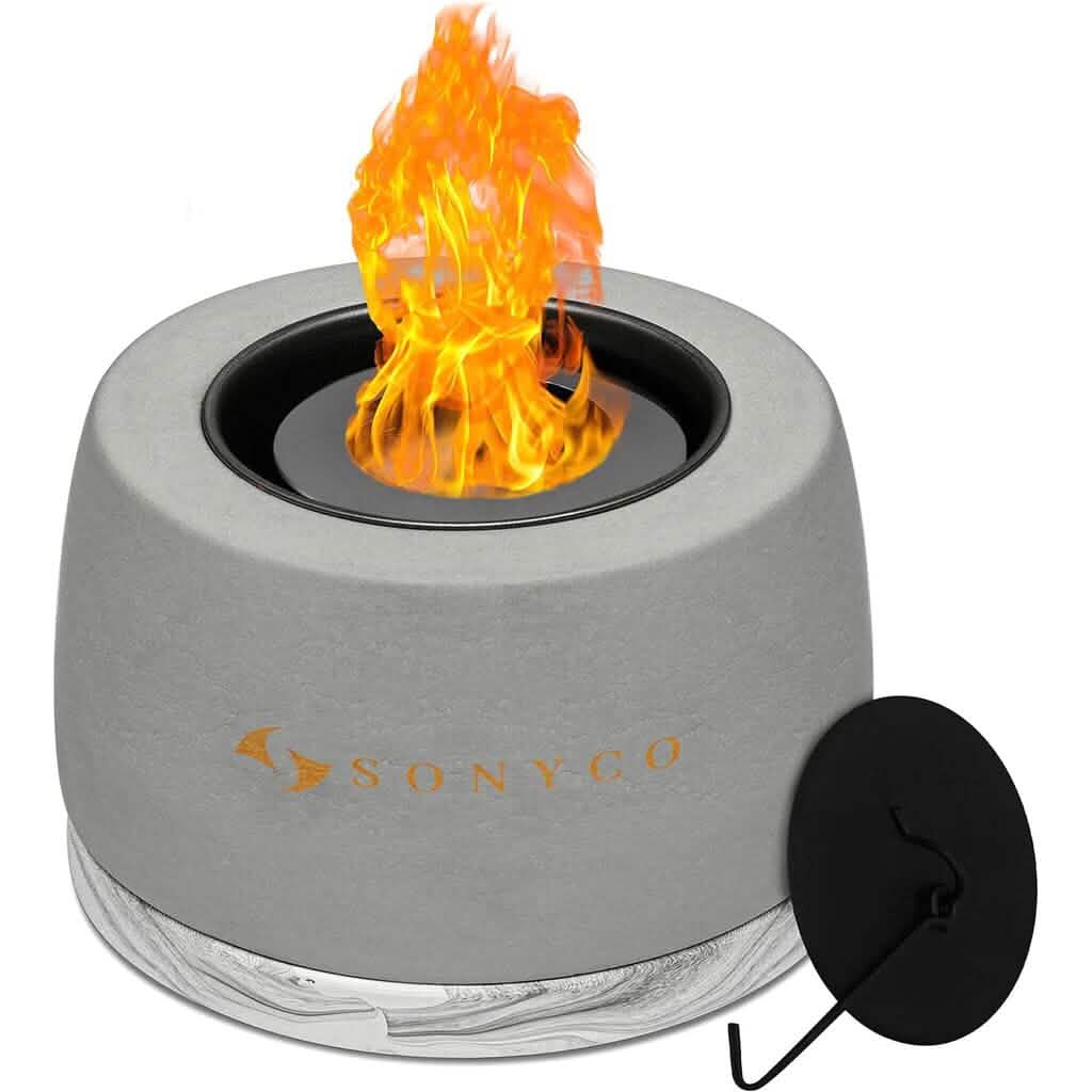 Concrete Tabletop Fire Pit - A-1 Thread Vault