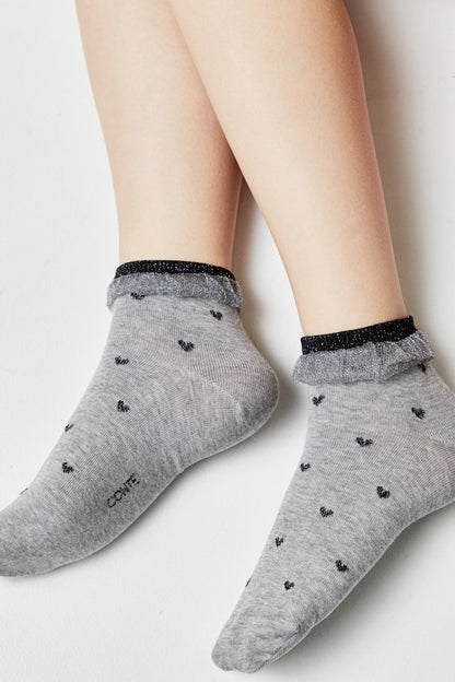 Conte Cotton Socks Classic - 243 Airy Sole and Lurex - A-1 Thread Vault