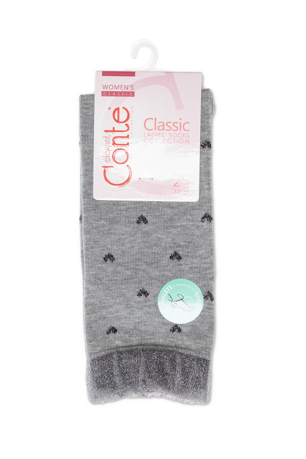 Conte Cotton Socks Classic - 243 Airy Sole and Lurex - A-1 Thread Vault
