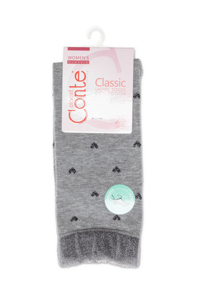 Conte Cotton Socks Classic - 243 Airy Sole and Lurex - A-1 Thread Vault
