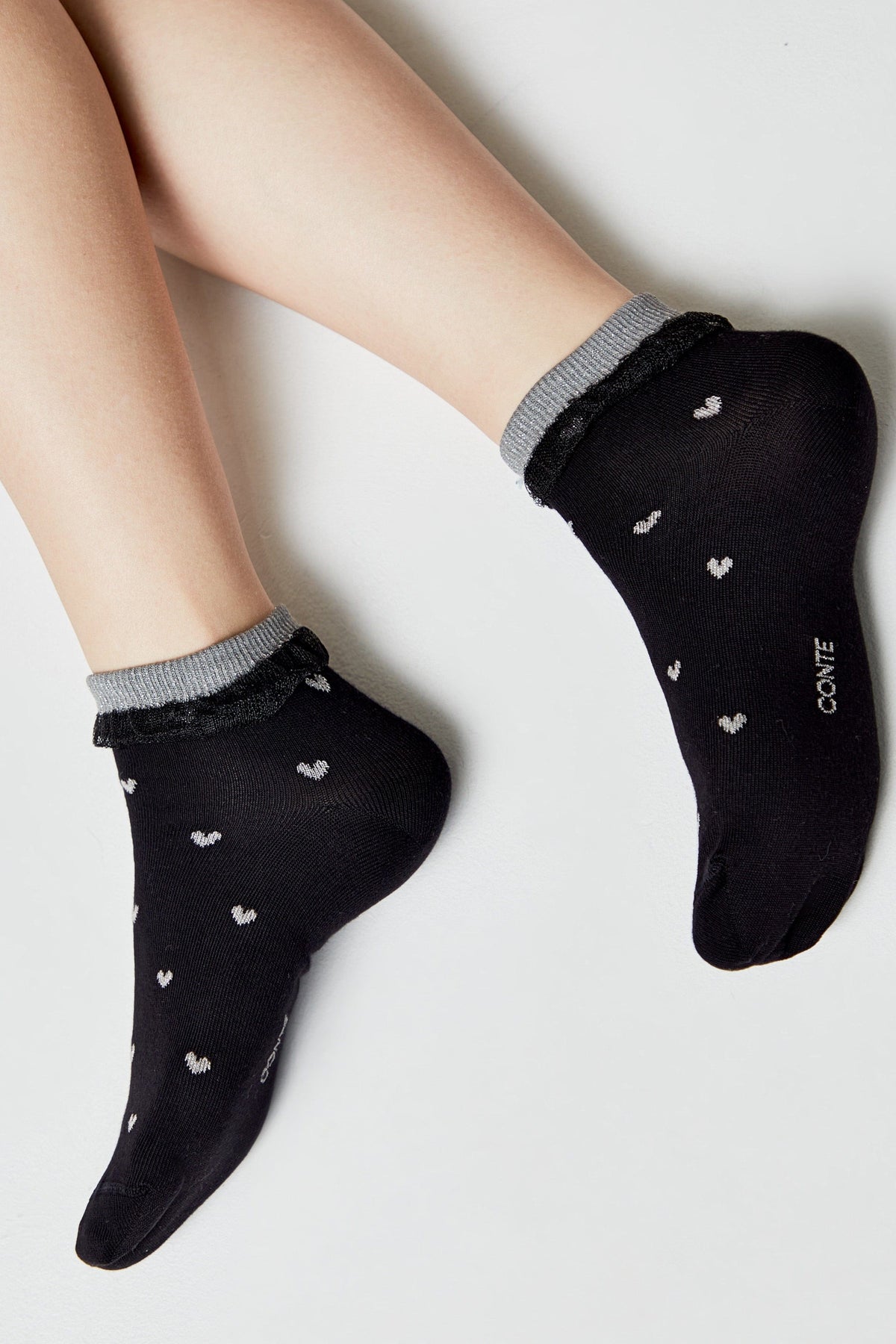 Conte Cotton Socks Classic - 243 Airy Sole and Lurex - A-1 Thread Vault