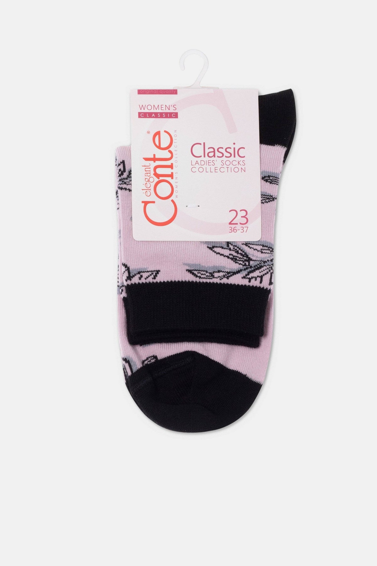 Conte Cotton Socks Classic - 435 Flowers With Shadow - A-1 Thread Vault