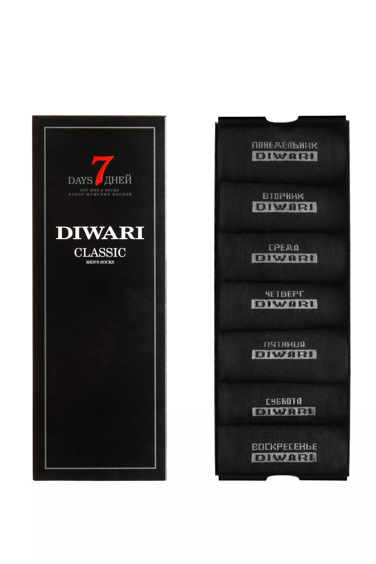 Conte Cotton Socks Diwari Classic 7 Days (7 Pairs) Gift Box - A-1 Thread Vault
