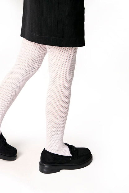 Conte-Kids Cotton Tights Miss 616 - Mesh Pattern - A-1 Thread Vault