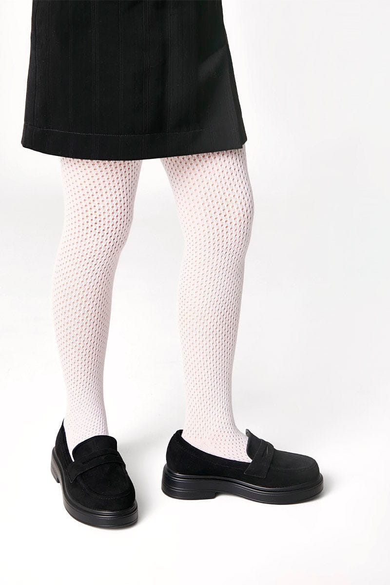 Conte-Kids Cotton Tights Miss 616 - Mesh Pattern - A-1 Thread Vault