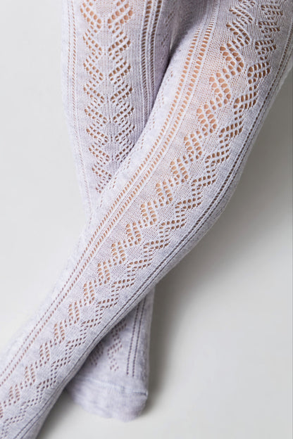 Conte-Kids Cotton Tights Miss 617 - Lace Pattern - A-1 Thread Vault