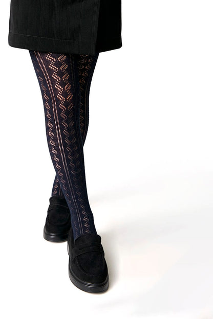 Conte-Kids Cotton Tights Miss 617 - Lace Pattern - A-1 Thread Vault