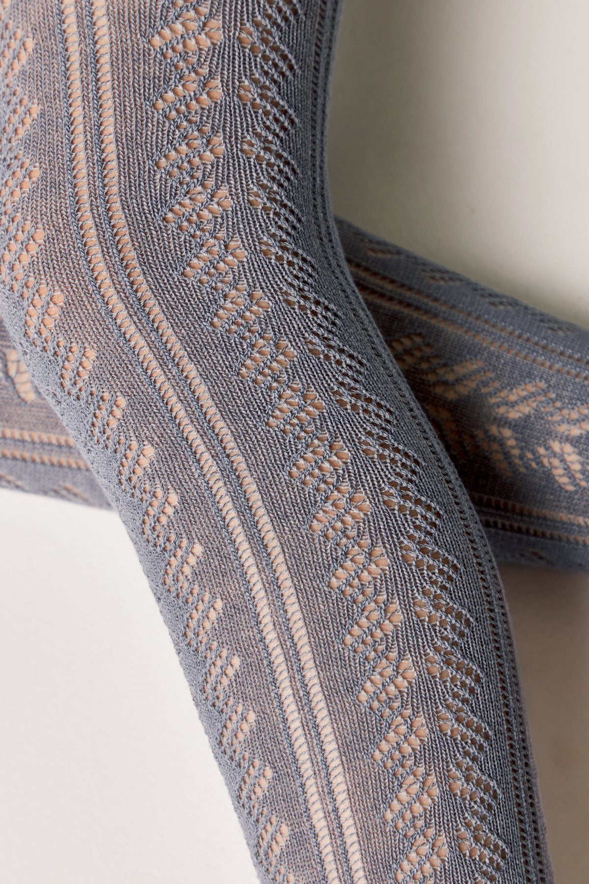 Conte-Kids Cotton Tights Miss 617 - Lace Pattern - A-1 Thread Vault