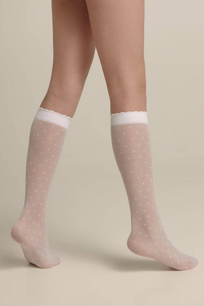 Conte Knee-Highs for girls Dots 20 Den - A-1 Thread Vault