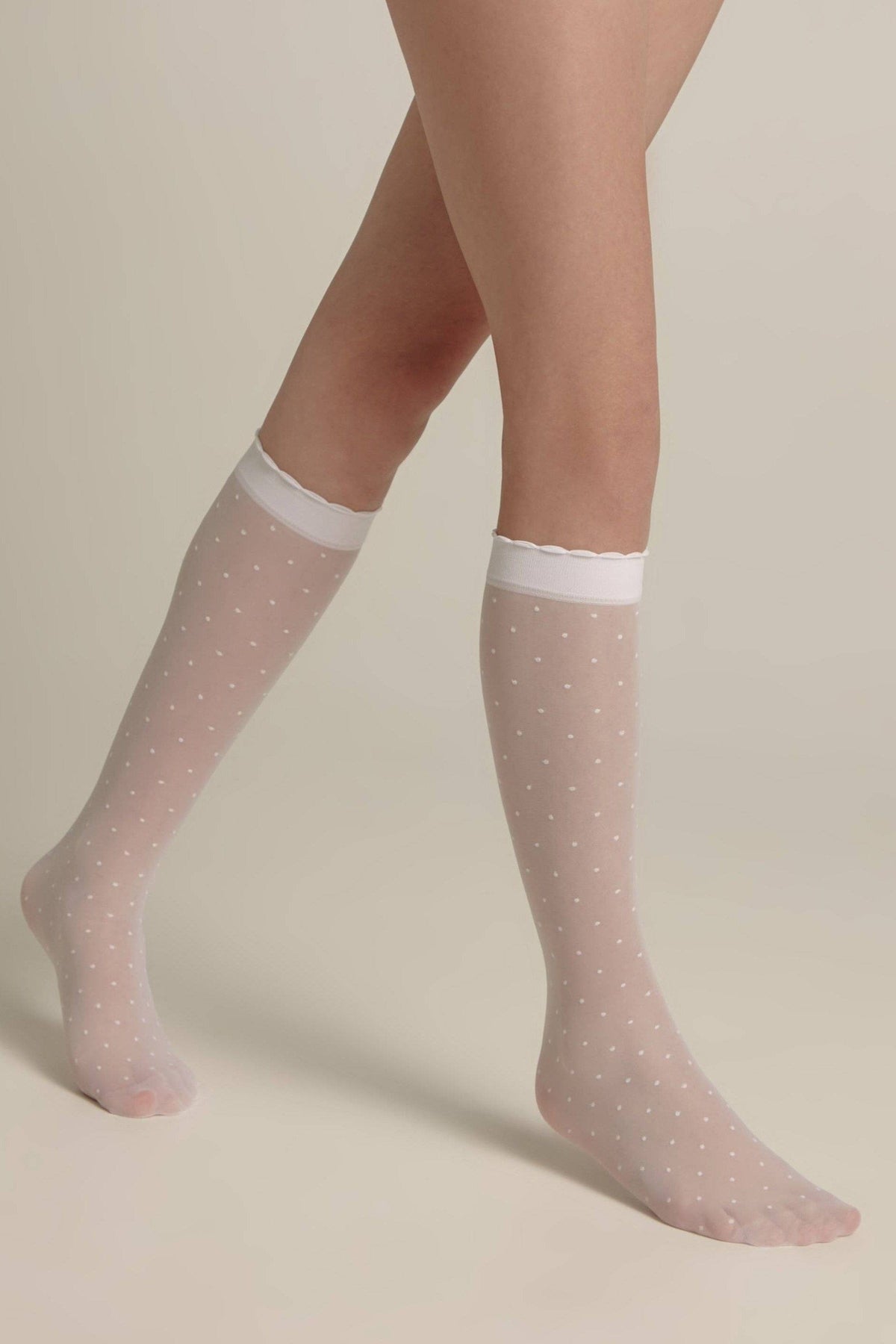 Conte Knee-Highs for girls Dots 20 Den - A-1 Thread Vault