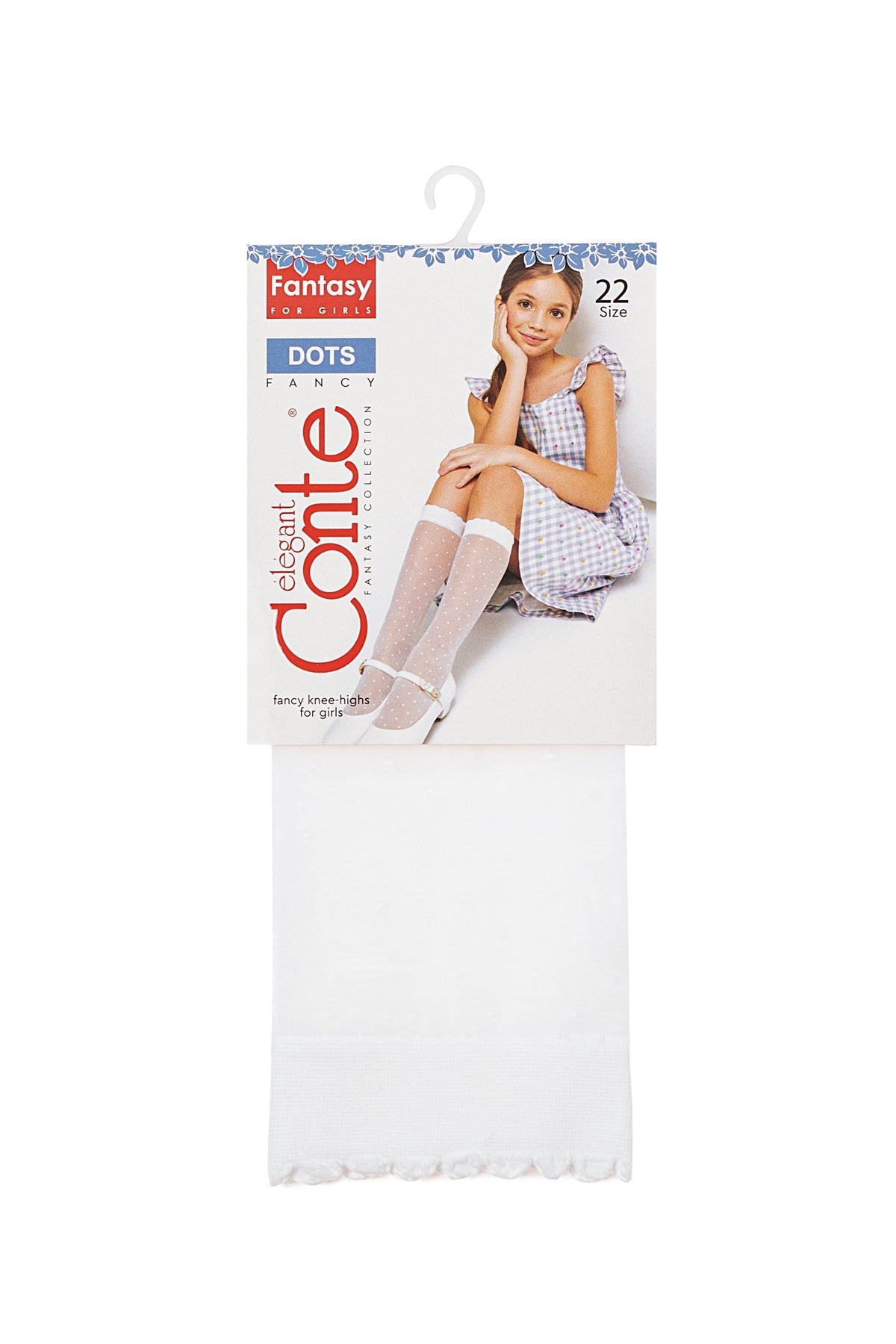 Conte Knee-Highs for girls Dots 20 Den - A-1 Thread Vault