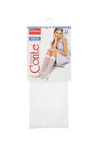 Conte Knee-Highs for girls Dots 20 Den - A-1 Thread Vault