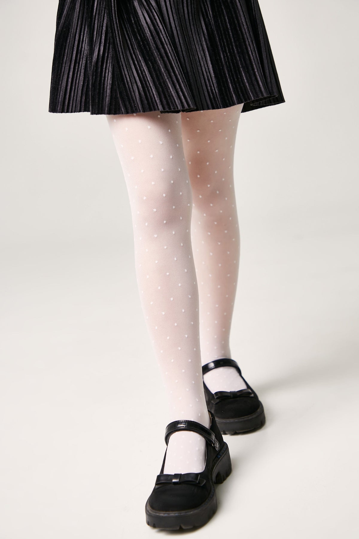 Conte Tights for girls Dotsy 30 Den - Reinforced Panty-Shorts Torso - A-1 Thread Vault
