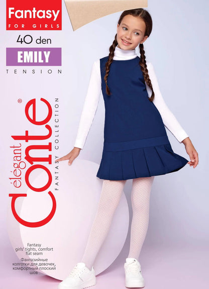 Conte Tights for girls - Emily 40 Den - A-1 Thread Vault