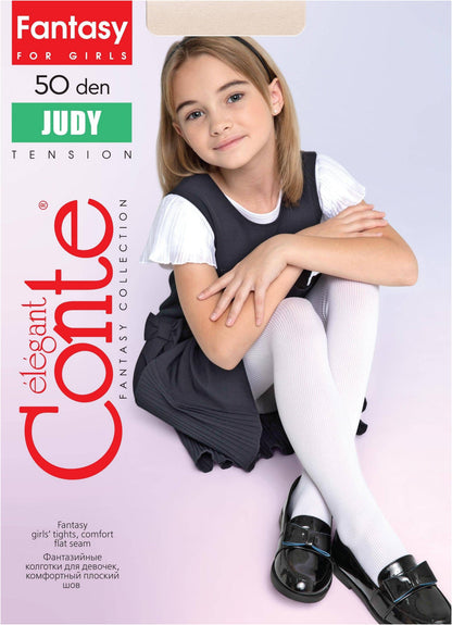 Conte Tights for girls Judy 50 Den - Microfiber ribbing - A-1 Thread Vault