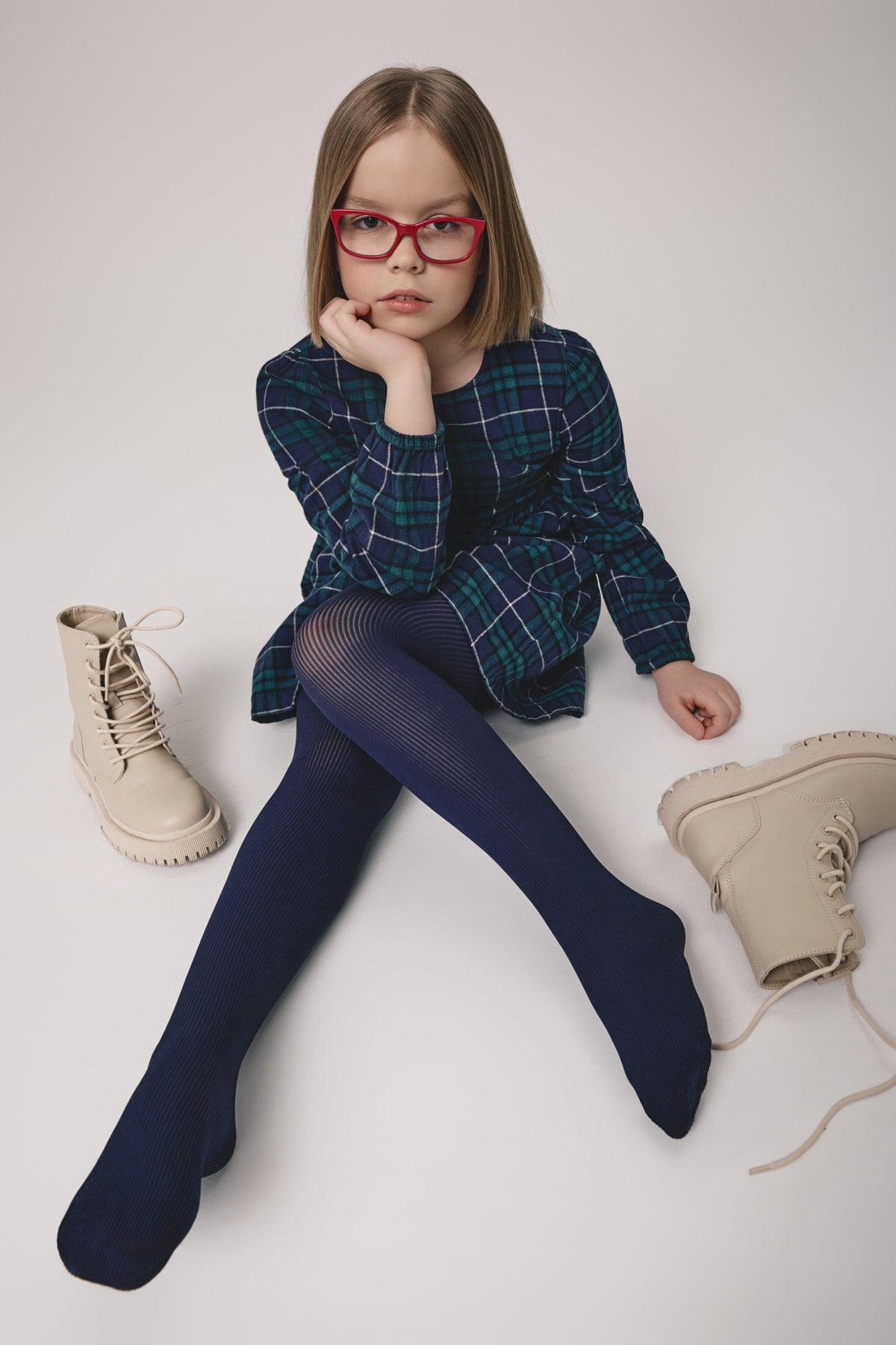 Conte Tights for girls Judy 50 Den - Microfiber ribbing - A-1 Thread Vault