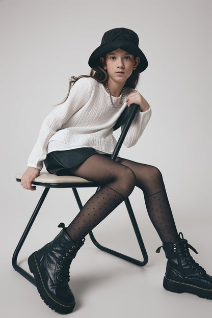 Conte Tights for girls Milana 20 Den - Knee-Highs Imitation - A-1 Thread Vault