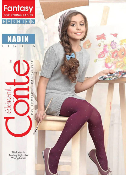 Conte Tights for girls - Nadin 50 Den - A-1 Thread Vault