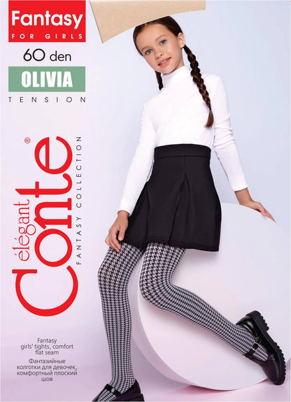 Conte Tights for girls - Olivia 60 Den - A-1 Thread Vault