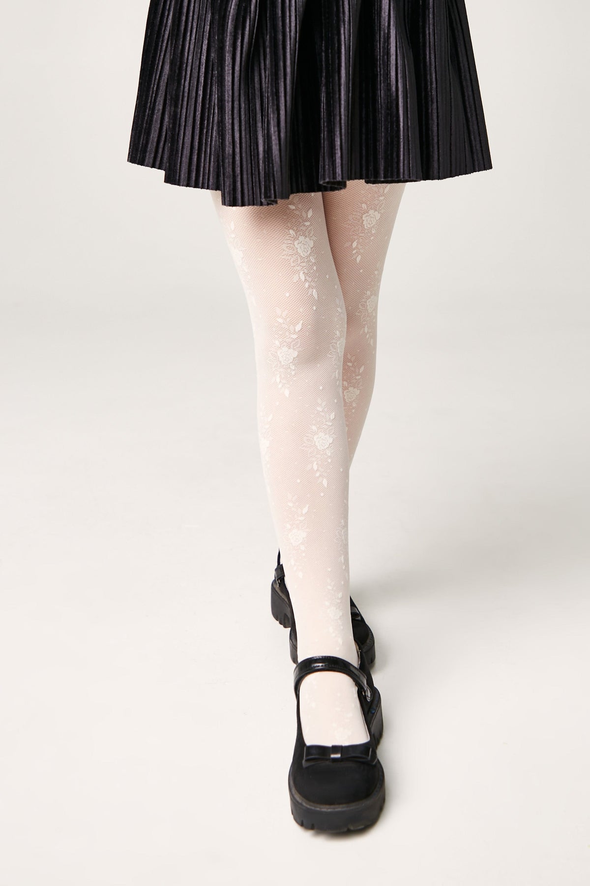Conte Tights for girls Sofia 20 Den - Floral Pattern - A-1 Thread Vault
