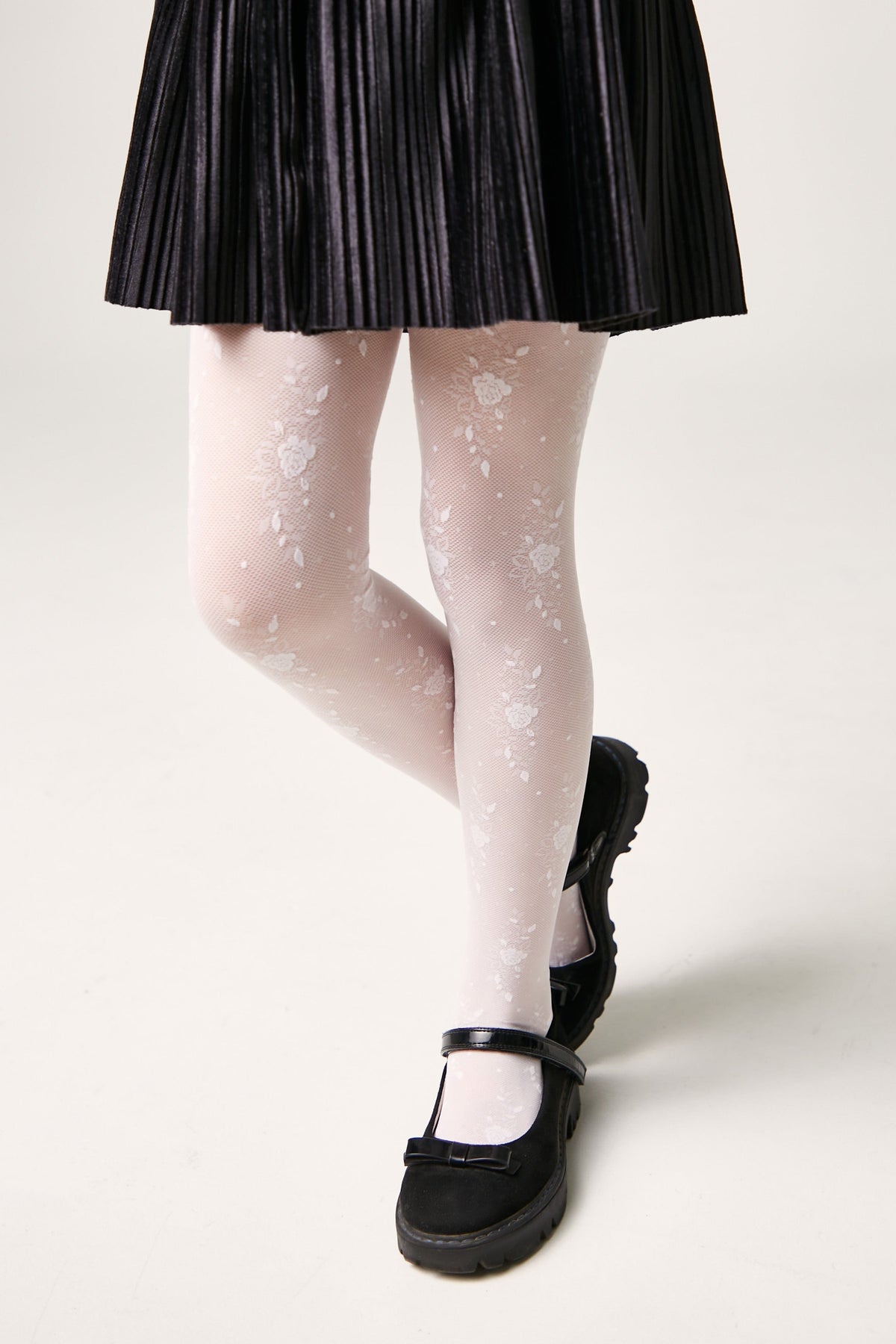 Conte Tights for girls Sofia 20 Den - Floral Pattern - A-1 Thread Vault