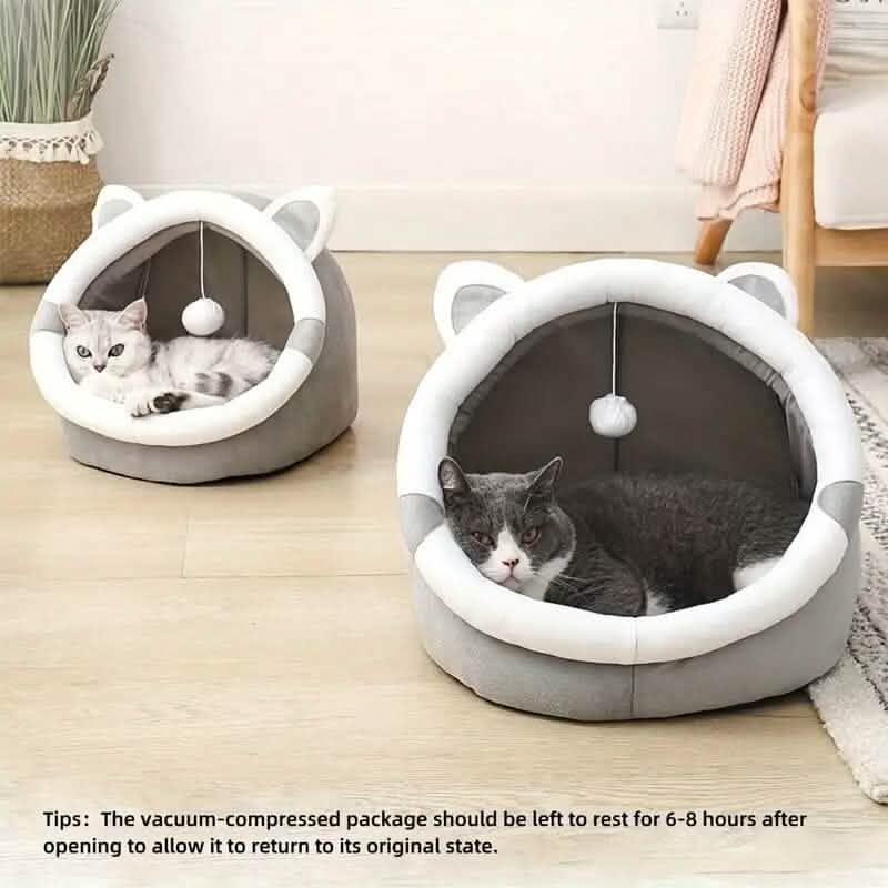 Contemporary Polyester Fiber Cat Bed - A-1 Thread Vault