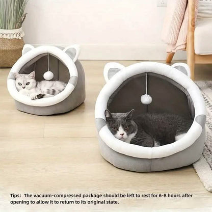 Contemporary Polyester Fiber Cat Bed - A-1 Thread Vault