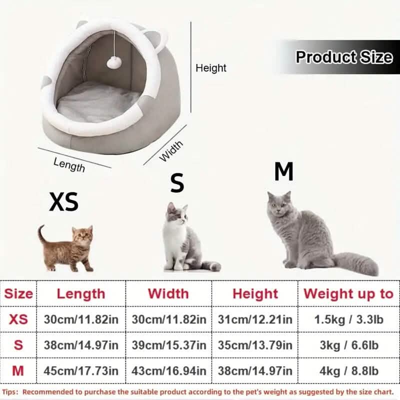 Contemporary Polyester Fiber Cat Bed - A-1 Thread Vault