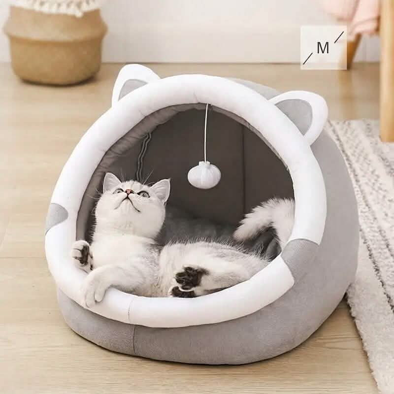 Contemporary Polyester Fiber Cat Bed - A-1 Thread Vault