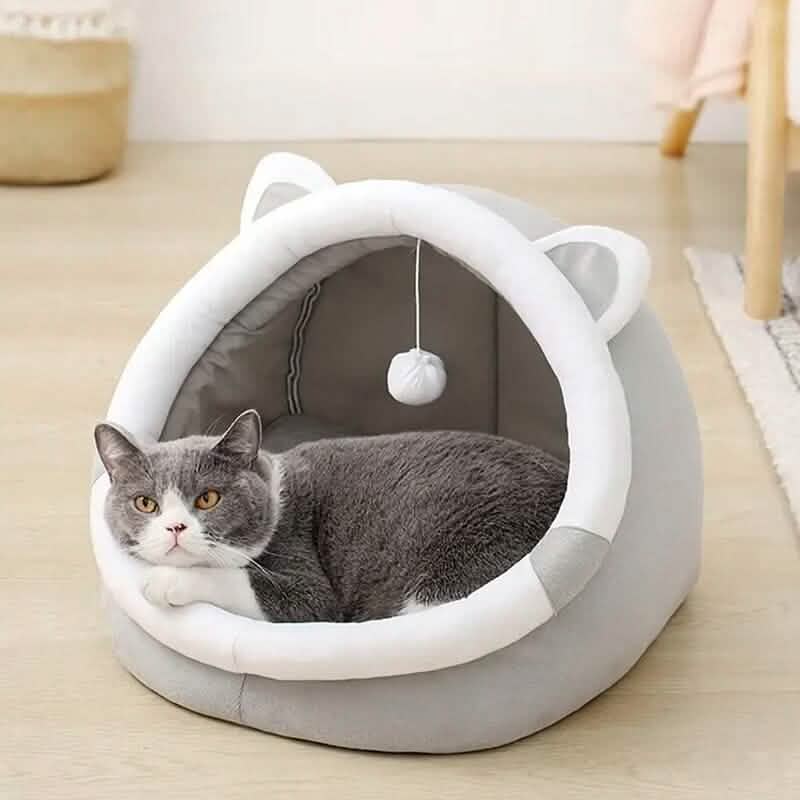 Contemporary Polyester Fiber Cat Bed - A-1 Thread Vault