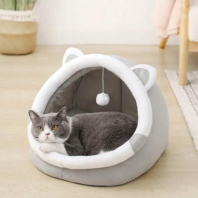 Contemporary Polyester Fiber Cat Bed - A-1 Thread Vault