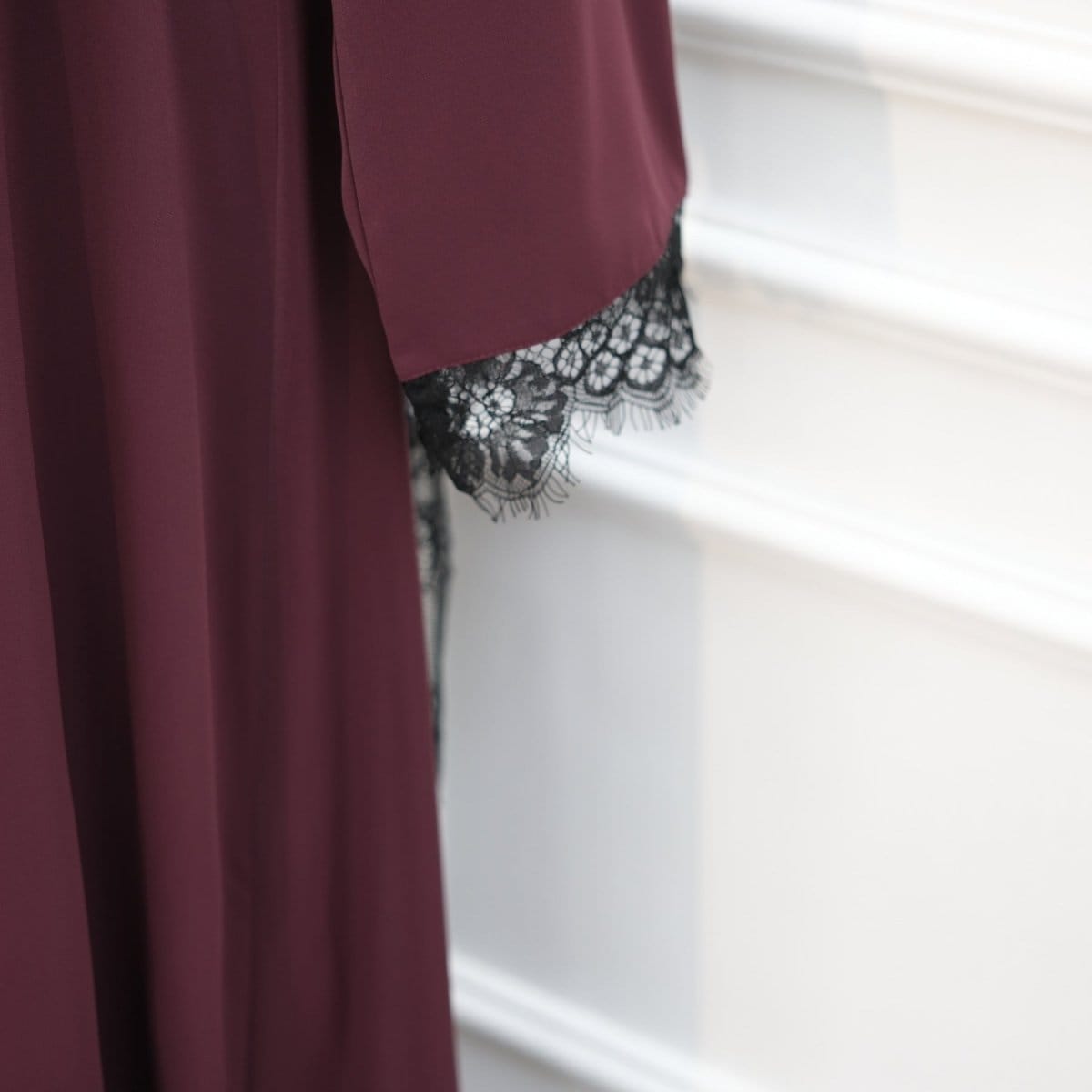 Contrast Lace Waist Panel Maxi Dress(MS409) - A-1 Thread Vault